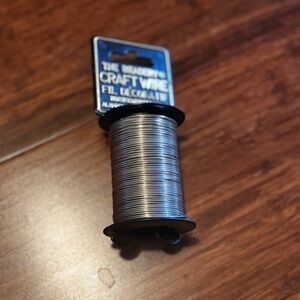 NWT Beadery Silver Craft Wire Spool Jewelry Making Beading Metal Art 15 yards